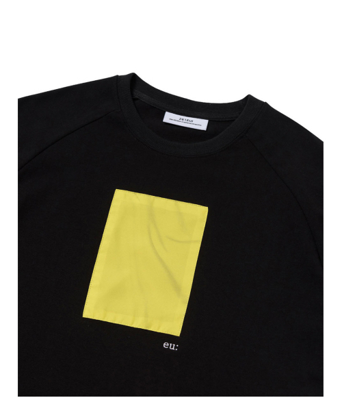 261EUI（261イーユーアイ）の「SIGNATURE WRINKLE RAGLAN LONG SLEEVE BLACK YELLOW（Tシャツ/カットソー・メンズ・その他・1/2）」の2枚目の写真
