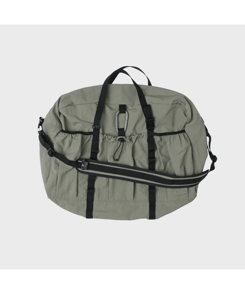 MMOGARDEN(エメモガーデン)の「mmo boston bag 095 nylon slub (3colors)(メッセンジャーバッグ・メンズ・ブラック/カーキ/グレイッシュベージュ・FREE)」の3枚目の写真