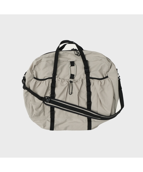 MMOGARDEN(エメモガーデン)の「mmo boston bag 095 nylon slub (3colors)(メッセンジャーバッグ・メンズ・ブラック/カーキ/グレイッシュベージュ・FREE)」の2枚目の写真