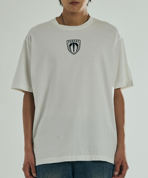 VONVAT(ヴォンバト)の「Leaves Bone Short Sleeve (White)(Tシャツ/カットソー・レディース・ホワイト・1/2)」の3枚目の写真