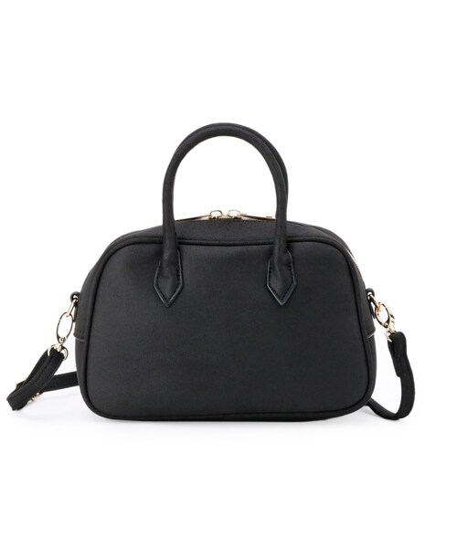 SHOO・LA・RUE（シューラルー）の「スエード調ボストンバッグ（ボストンバッグ・レディース・キャメル/ブラック・00）」の7枚目の写真