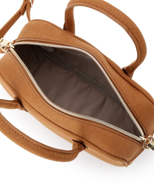 SHOO・LA・RUE（シューラルー）の「スエード調ボストンバッグ（ボストンバッグ・レディース・キャメル/ブラック・00）」の12枚目の写真