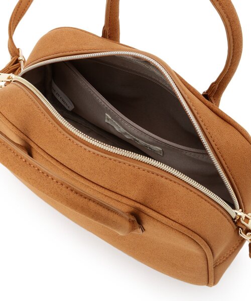 SHOO・LA・RUE（シューラルー）の「スエード調ボストンバッグ（ボストンバッグ・レディース・キャメル/ブラック・00）」の15枚目の写真