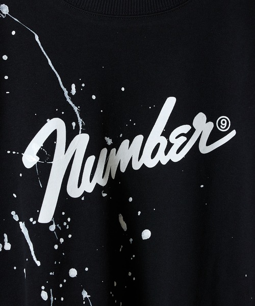 セール】HAND PAINTED Number⑨ PRINTED CLASSIC CREWNECK SWEATSHIRT