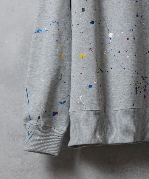 NUMBER (N)INE(ナンバーナイン)の「HAND PAINTED Number⑨ PRINTED CLASSIC CREWNECK SWEATSHIRT / ハンドペイント ナンバーナイン ロゴプリント クラシック クルーネック スウェットシャツ(スウェット・メンズ・ブラック系その他2/グレー系その他2/グレー・XL/L/M)」の17枚目の写真