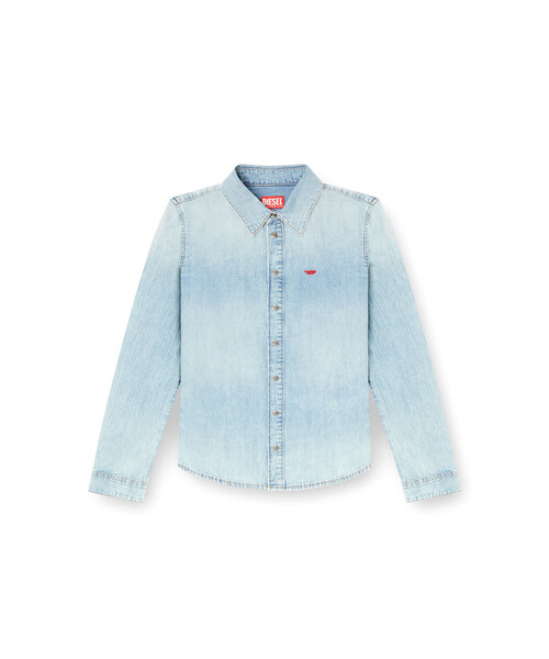 DIESEL（ディーゼル）の「ウィメンズ デニムシャツ DE-EAZY（シャツ/ブラウス・レディース・インディゴブルー・SMALL/MEDIUM/LARGE/X-SMALL）」の4枚目の写真