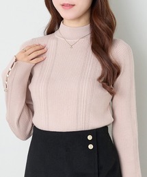 ニット/セーター（ピンク/桃色系・ワンポイント）ファッション通販