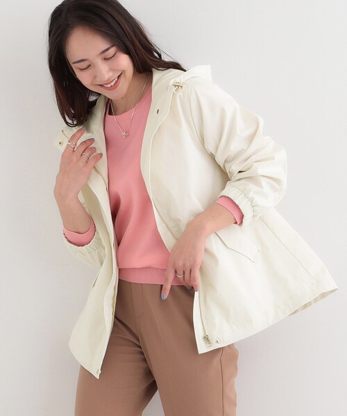 SHOO・LA・RUE（シューラルー）の「【防花粉/SS-3L】かわいいもかっこいいも叶える 欲張りマウンテンパーカ（ブルゾン・レディース・グレー/オフホワイト/ブラウン系その他/ネイビー・01/04/02/03/05/10）」の2枚目の写真