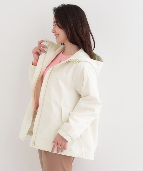 SHOO・LA・RUE（シューラルー）の「【防花粉/SS-3L】かわいいもかっこいいも叶える 欲張りマウンテンパーカ（ブルゾン・レディース・グレー/オフホワイト/ブラウン系その他/ネイビー・01/04/02/03/05/10）」の6枚目の写真