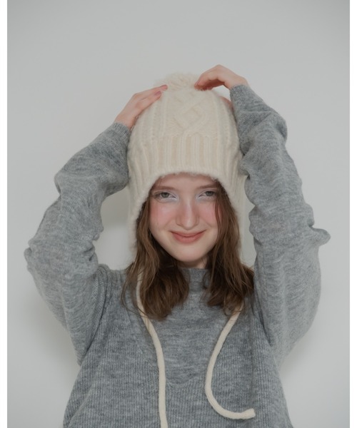 JUMELLE(ジュメロ)の「ビスチェ付きニットOP(ワンピース・レディース・ベージュ/グレー・MEDIUM)」の15枚目の写真