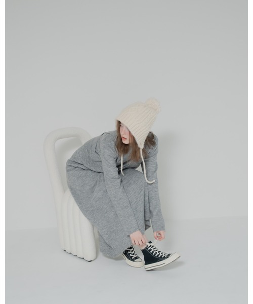 JUMELLE(ジュメロ)の「ビスチェ付きニットOP(ワンピース・レディース・ベージュ/グレー・MEDIUM)」の14枚目の写真