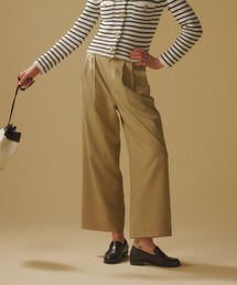【セットアップ対応】【身長/骨格別着用画像あり】ベーシックタックワイドパンツ　マニッシュ　オケージョン