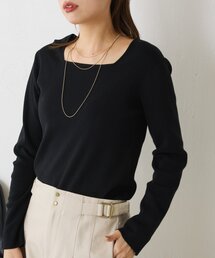 Jena espace merveilleux | 【好評につきコンパクトサイズ登場】スクエアネックニット(ニット/セーター)