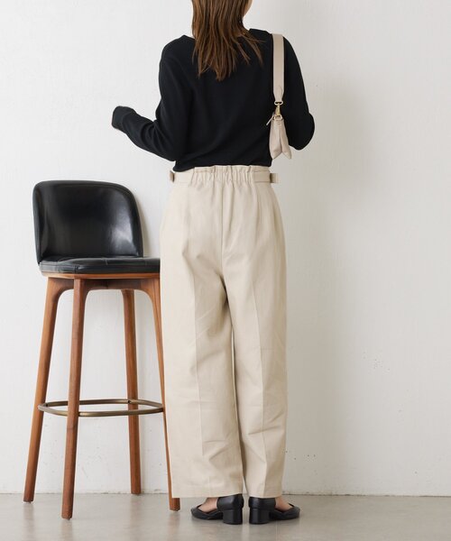 Jena espace merveilleux（ジェナ　エスパスメルヴェイユ）の「【好評につきコンパクトサイズ登場】スクエアネックニット（ニット/セーター・レディース・オフホワイト/ブラック/ライトグレー・FREE）」の19枚目の写真