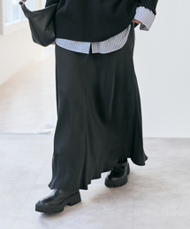 Spick & Span | キュプラフィブリルサテンスカート(スカート)