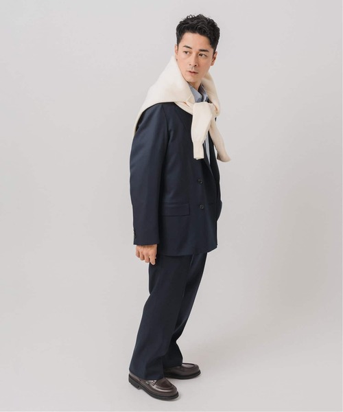 EDIFICE（エディフィス）の「PLATING ワッフル クルーネックニット（ニット/セーター・メンズ・イエロー/レッド/ライトグレー/スカイブルー/アイボリー/ブラック・LARGE/MEDIUM）」の13枚目の写真