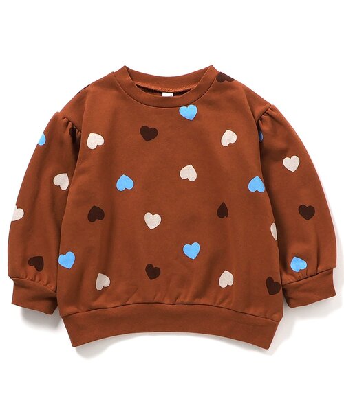 apres les cours(アプレレクール)の「【WEB限定】GIRLSトレーナー/7days Style(スウェット・キッズ・グリーン/ラベンダー/キャメル/イエロー/アイボリー・120/110/90/80/100/140/130)」の5枚目の写真