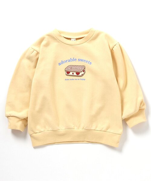 apres les cours(アプレレクール)の「【WEB限定】GIRLSトレーナー/7days Style(スウェット・キッズ・グリーン/ラベンダー/キャメル/イエロー/アイボリー・120/110/90/80/100/140/130)」の2枚目の写真