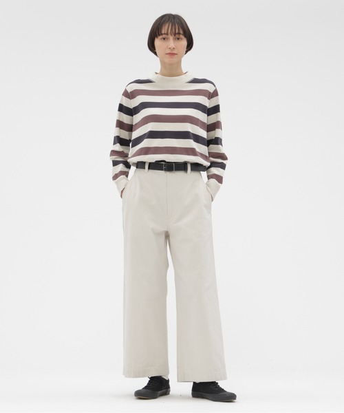 MHL.（エムエイチエル）の「THREE COLOUR BLOCK STRIPE TOP（Tシャツ/カットソー・レディース・マルチ・2）」の2枚目の写真