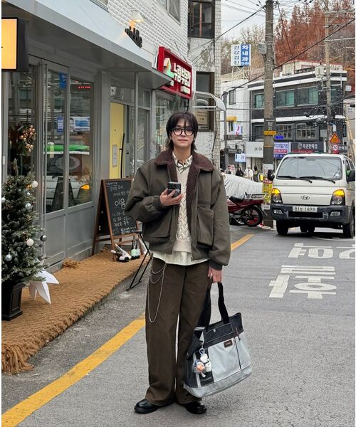 CARGOBROS(カーゴブロス)の「ヴィンテージコットンワイドカーブデニムパンツ(ブラウン)(デニムパンツ・メンズ・その他・S/M/L)」の5枚目の写真