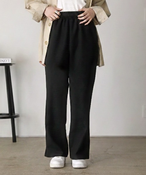 shetila（シェティラ）の「ワッフルワイドイージーパンツ（その他パンツ・レディース・杢グレー/アイボリー/ブラック・FREE）」の20枚目の写真