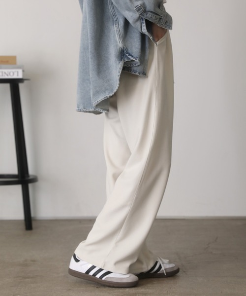 shetila（シェティラ）の「ワッフルワイドイージーパンツ（その他パンツ・レディース・杢グレー/アイボリー/ブラック・FREE）」の8枚目の写真