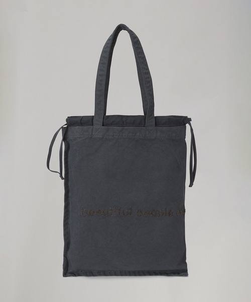 beautiful people(ビューティフルピープル)の「beautiful people brushed logo gathering bag 1626611945(トートバッグ・レディース・ホワイト/オレンジ/グレー/グリーン/ネイビー・FREE)」の1枚目の写真