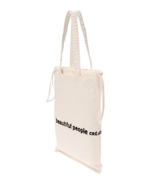 beautiful people(ビューティフルピープル)の「beautiful people brushed logo gathering bag 1626611945(トートバッグ・レディース・ホワイト/オレンジ/グレー/グリーン/ネイビー・FREE)」の11枚目の写真