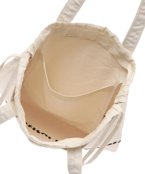 beautiful people(ビューティフルピープル)の「beautiful people brushed logo gathering bag 1626611945(トートバッグ・レディース・ホワイト/オレンジ/グレー/グリーン/ネイビー・FREE)」の8枚目の写真