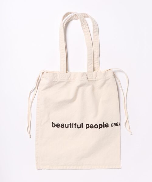 beautiful people(ビューティフルピープル)の「beautiful people brushed logo gathering bag 1626611945(トートバッグ・レディース・ホワイト/オレンジ/グレー/グリーン/ネイビー・FREE)」の6枚目の写真