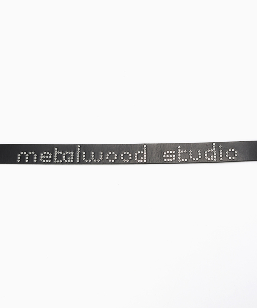 WISM(ウィズム)の「Metalwood Studio / メタルウッド スタジオ PHILLIPS HEAD LEATHER BELT(ベルト・メンズ・ブラック・FREE)」の4枚目の写真