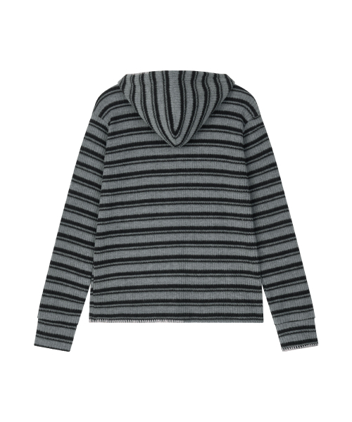 NOSCOULEURS（ノクルールズ）の「UL KNIT ZIP HOODIE 02 BLACK（パーカー・メンズ・その他・2/1）」の2枚目の写真