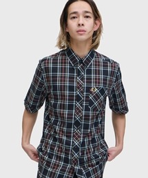 FRED PERRY(�t���b�h�y���[)��Classic Tartan Short Sleeve Shirt�^�N���V�b�N�^�[�^���`�F�b�N�����V���c(�V���c/�u���E�X)