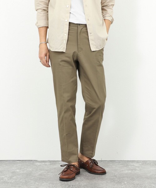NOLLEY’S(ノーリーズ)の「《ビジカジ対応》ストレッチツイルレギュラーフィットPT 26SS(チノパンツ・メンズ・オリーブ/キナリ/ネイビー・S/M/L/XL)」の3枚目の写真
