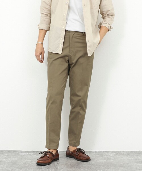 NOLLEY’S(ノーリーズ)の「《ビジカジ対応》ストレッチツイルレギュラーフィットPT 26SS(チノパンツ・メンズ・オリーブ/キナリ/ネイビー・S/M/L/XL)」の9枚目の写真