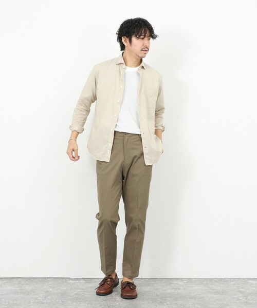 NOLLEY’S(ノーリーズ)の「《ビジカジ対応》ストレッチツイルレギュラーフィットPT 26SS(チノパンツ・メンズ・オリーブ/キナリ/ネイビー・S/M/L/XL)」の12枚目の写真