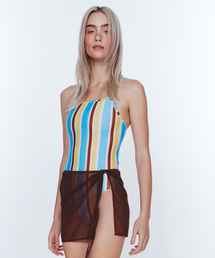 DELIGHTPOOL（ディライトプール）の「Mesh Mini Skirt - Brown（スカート）」