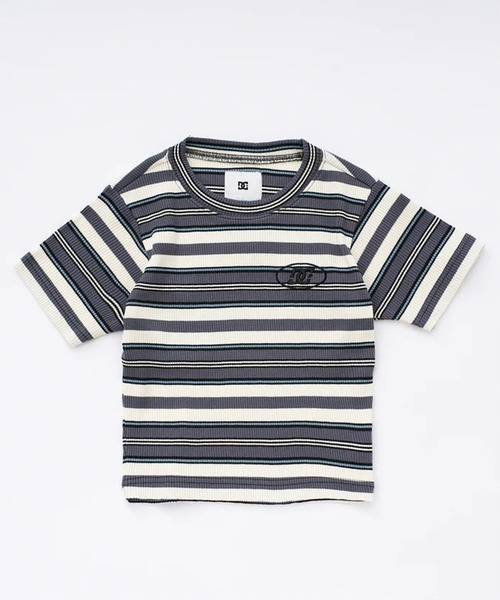 DC(ディーシー)の「DC/ディーシー レディース 半袖 ミニTシャツ 26 WS TELECO SHORT SS LST261313(Tシャツ/カットソー・レディース・スミクロ/マルチ/ライトピンク/ブラック/ホワイト・M/S)」の5枚目の写真