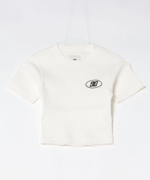DC(ディーシー)の「DC/ディーシー レディース 半袖 ミニTシャツ 26 WS TELECO SHORT SS LST261313(Tシャツ/カットソー・レディース・スミクロ/マルチ/ライトピンク/ブラック/ホワイト・M/S)」の8枚目の写真