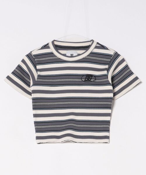 DC(ディーシー)の「DC/ディーシー レディース 半袖 ミニTシャツ 26 WS TELECO SHORT SS LST261313(Tシャツ/カットソー・レディース・スミクロ/マルチ/ライトピンク/ブラック/ホワイト・M/S)」の12枚目の写真