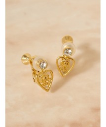 SNIDEL | ハートキャッチストーンモチーフイヤリング(イヤリング)