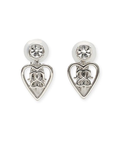 SNIDEL（スナイデル）の「ハートキャッチストーンモチーフイヤリング（イヤリング・レディース・シルバー/ゴールド・F）」の9枚目の写真