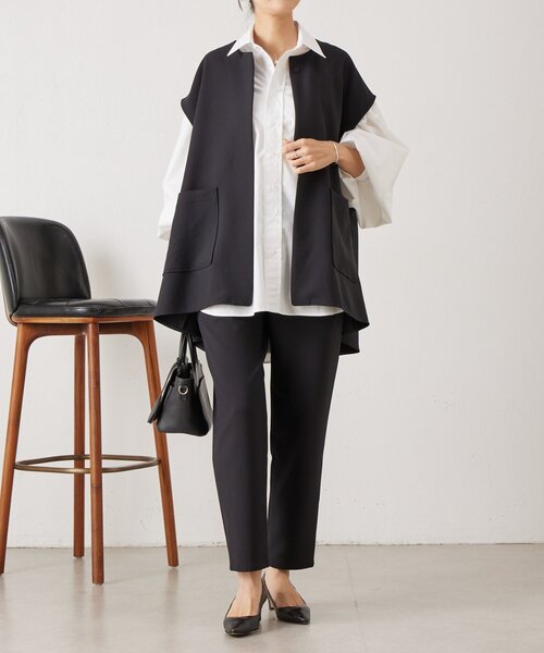 LIVETART（リヴェタート）の「《LIVETART》ウエストリブスリムパンツ（その他パンツ・レディース・ブラック/ネイビー・1/0/2）」の9枚目の写真