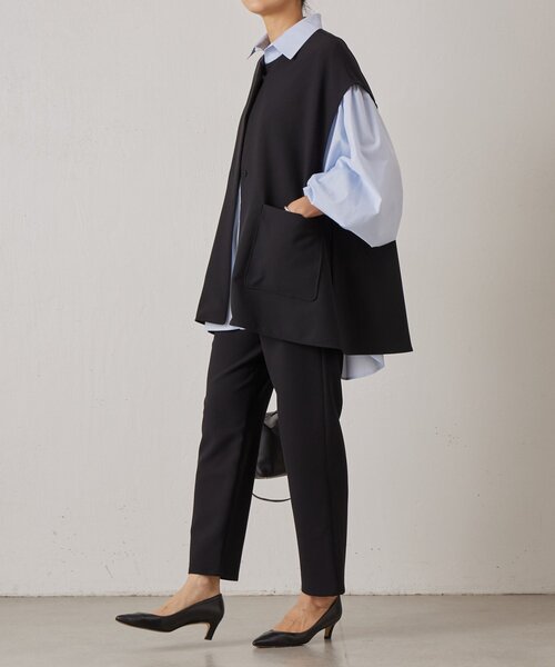 LIVETART（リヴェタート）の「《LIVETART》ウエストリブスリムパンツ（その他パンツ・レディース・ブラック/ネイビー・1/0/2）」の12枚目の写真