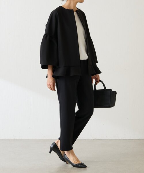 LIVETART（リヴェタート）の「《LIVETART》ウエストリブスリムパンツ（その他パンツ・レディース・ブラック/ネイビー・1/0/2）」の18枚目の写真