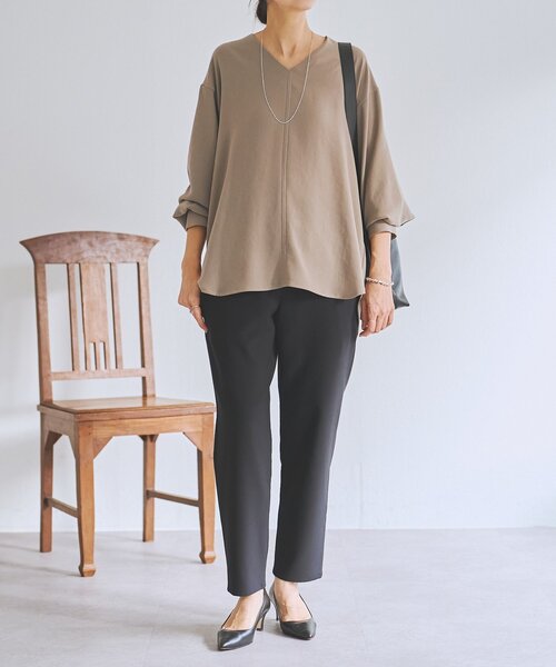 LIVETART（リヴェタート）の「《LIVETART》ウエストリブスリムパンツ（その他パンツ・レディース・ブラック/ネイビー・1/0/2）」の19枚目の写真