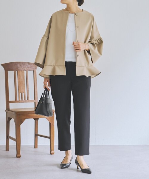 LIVETART（リヴェタート）の「《LIVETART》ウエストリブスリムパンツ（その他パンツ・レディース・ブラック/ネイビー・1/0/2）」の21枚目の写真