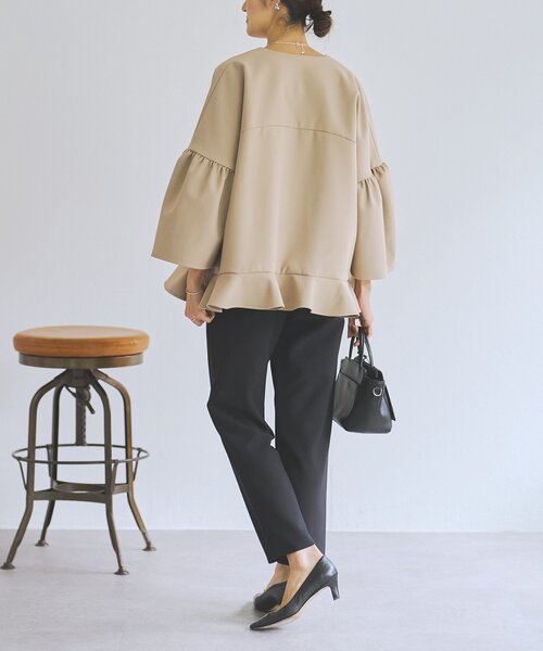 LIVETART（リヴェタート）の「《LIVETART》ウエストリブスリムパンツ（その他パンツ・レディース・ブラック/ネイビー・1/0/2）」の22枚目の写真