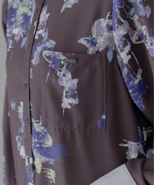 Eimee Law（エイミーロウ）の「ブラッシュフラワープリントワンピース（ワンピース・レディース・ブラウン/オフホワイト・FREE）」の17枚目の写真