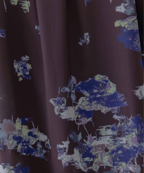 Eimee Law（エイミーロウ）の「ブラッシュフラワープリントワンピース（ワンピース・レディース・ブラウン/オフホワイト・FREE）」の18枚目の写真